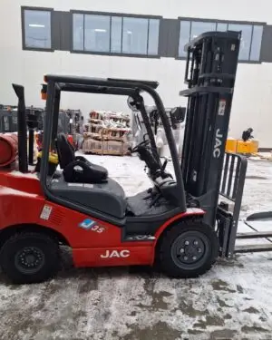 Бензиновый вилочный погрузчик JAC CPQD35 EURO (J) с двигателем Nissan - грузоподъёмность 3,5 тонны, высота подъёма 6 метров