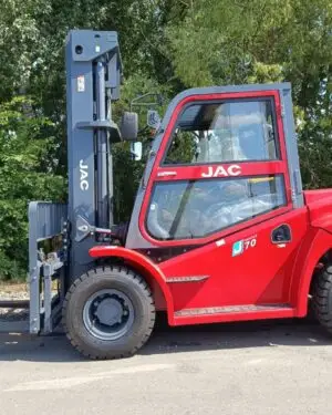 Дизельный вилочный погрузчик JAC CPCD70 EURO (J) с двигателем Isuzu - грузоподъёмность 7 тонн, высота подъёма 6 метров